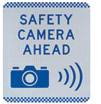 safety camera ahead warning sign