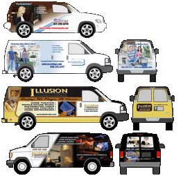 eye-catching van wraps can create immediate interest