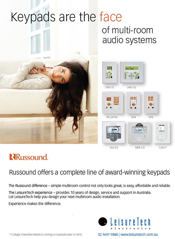 russound offers a complete line of award-winning keypads