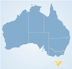 Map showing NSW